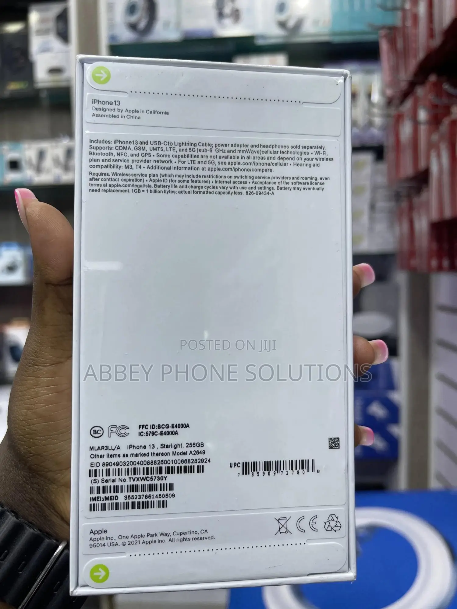 New Apple iPhone 13 256 GB White