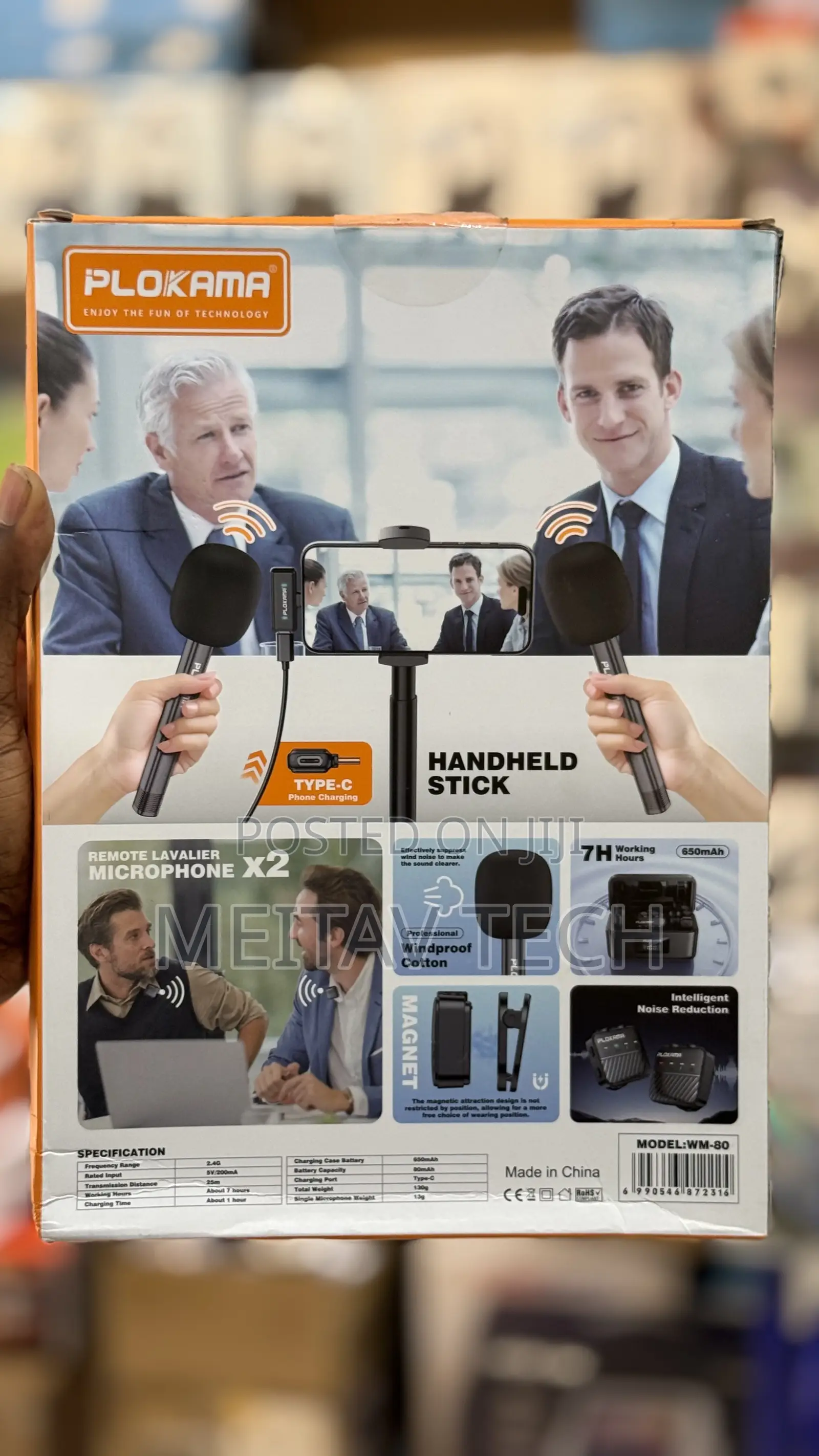 Wireless Remote Lavalier Microphone and Handheld Stick