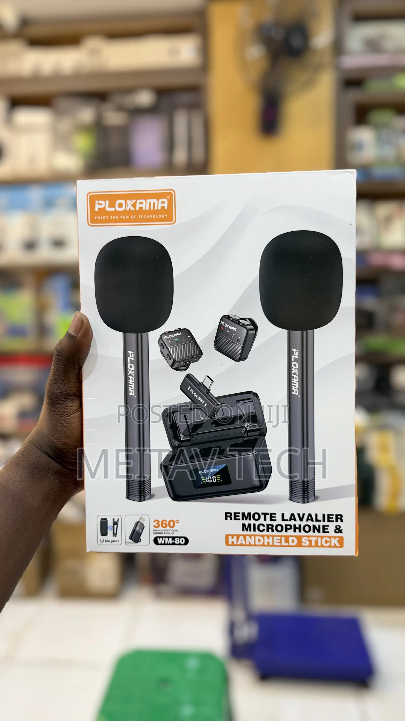Wireless Remote Lavalier Microphone and Handheld Stick