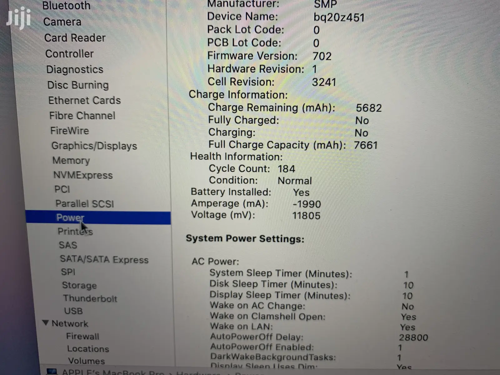 Laptop Apple MacBook Pro 16GB Intel Core i7 SSD 512GB
