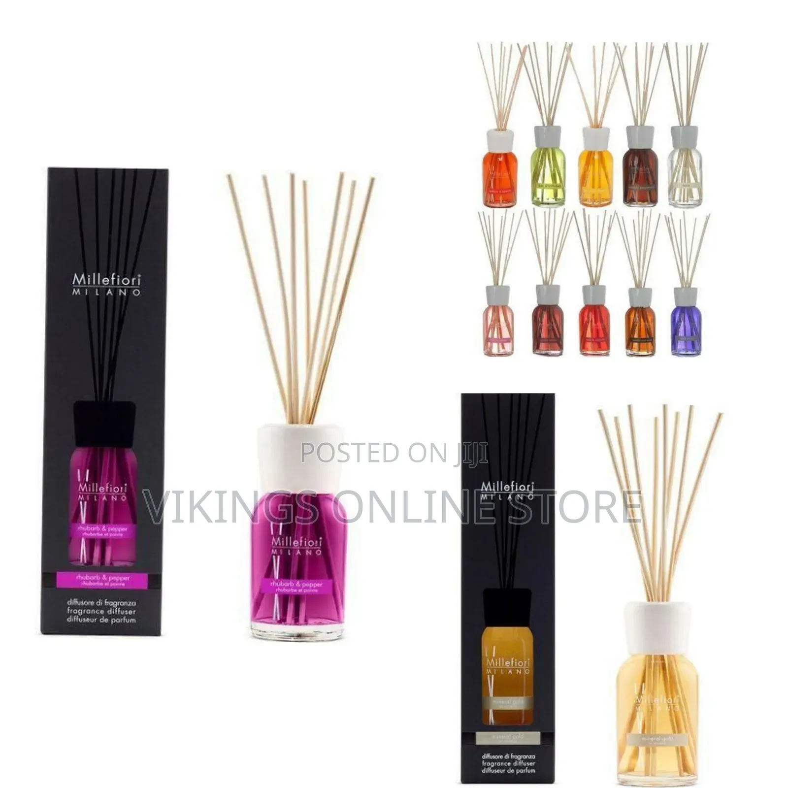 Sophisticated Reed Diffuser Home Fragrance Set - Multicolor
