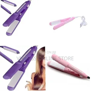 Mini Electric Hair Straightening Iron - Multicolor