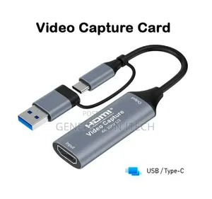 2-in-1 Usb 3.0 Hdmi Video Capture Card – Usb/Type-C
 Live Streaming