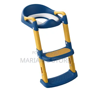 Foldable Potty Training Toilet Seat With an Integrated Step Ladder