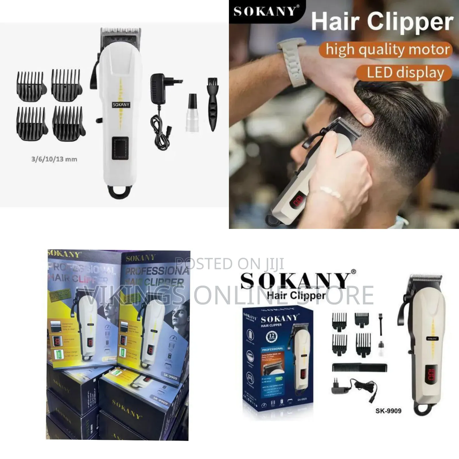 Sokany Rechargeable Cordless Shaving Machine - Multicolor