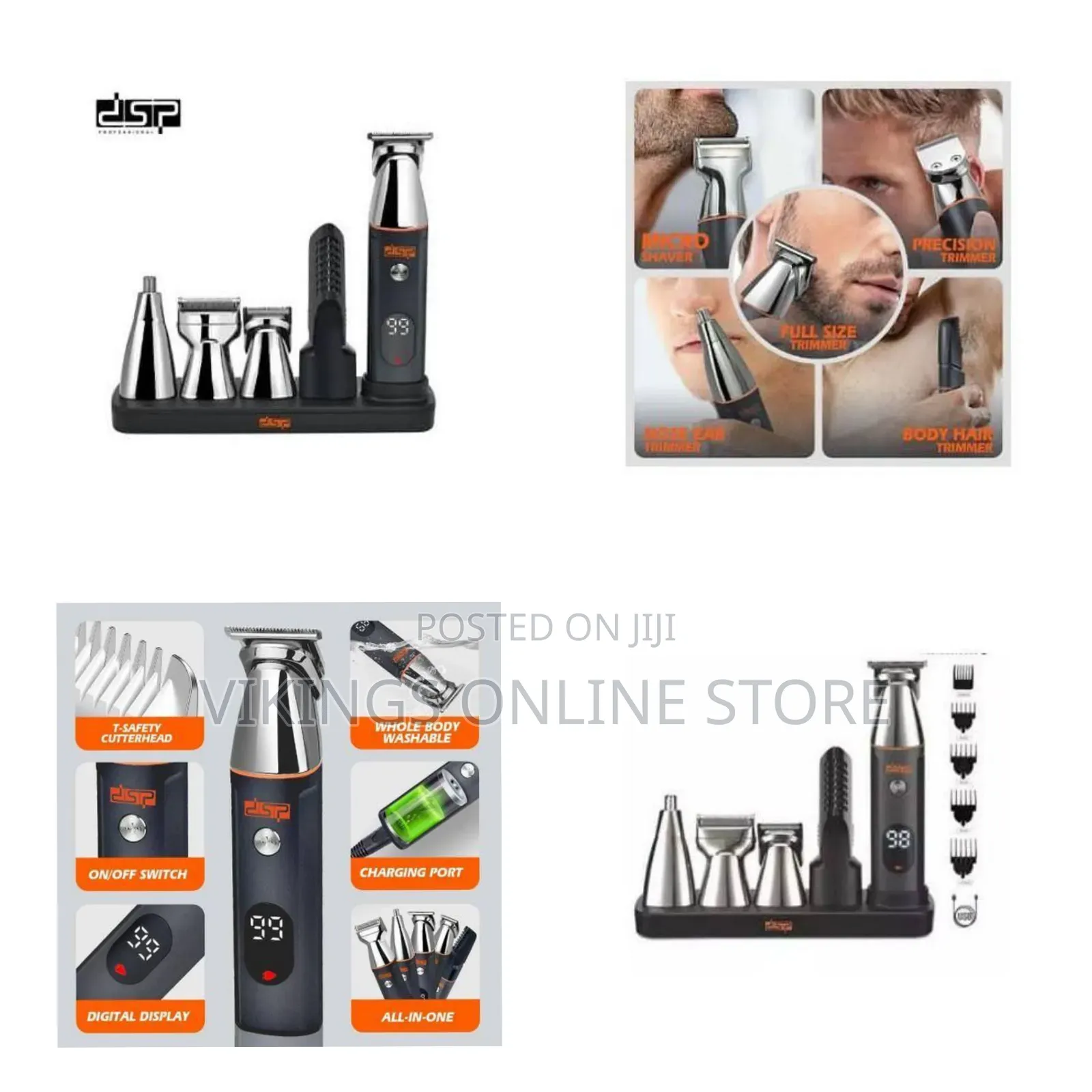 DSP Professional 5-in-1 Multi-Grooming Kit With Digital Display