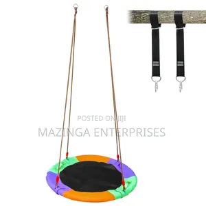 Colorful 40-inch Saucer Tree Swing Designed For Outdoor Kids Play