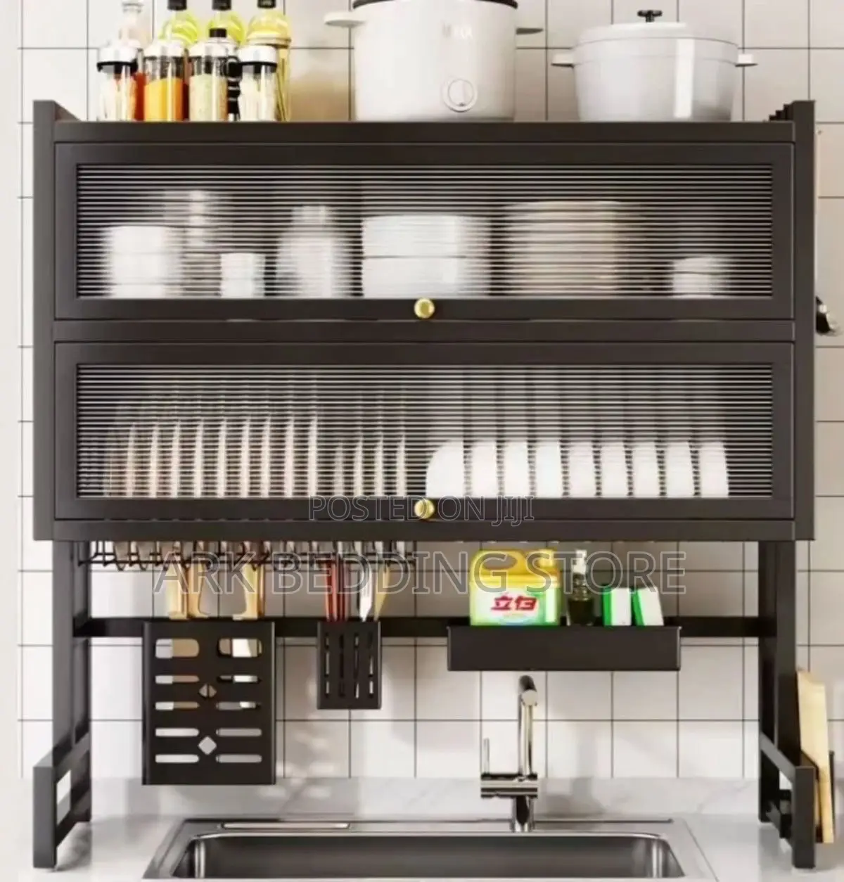 Dust Guard Dish Cabinet