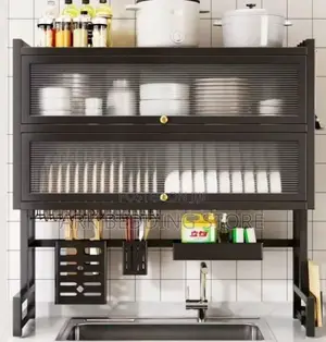 Dust Guard Dish Cabinet