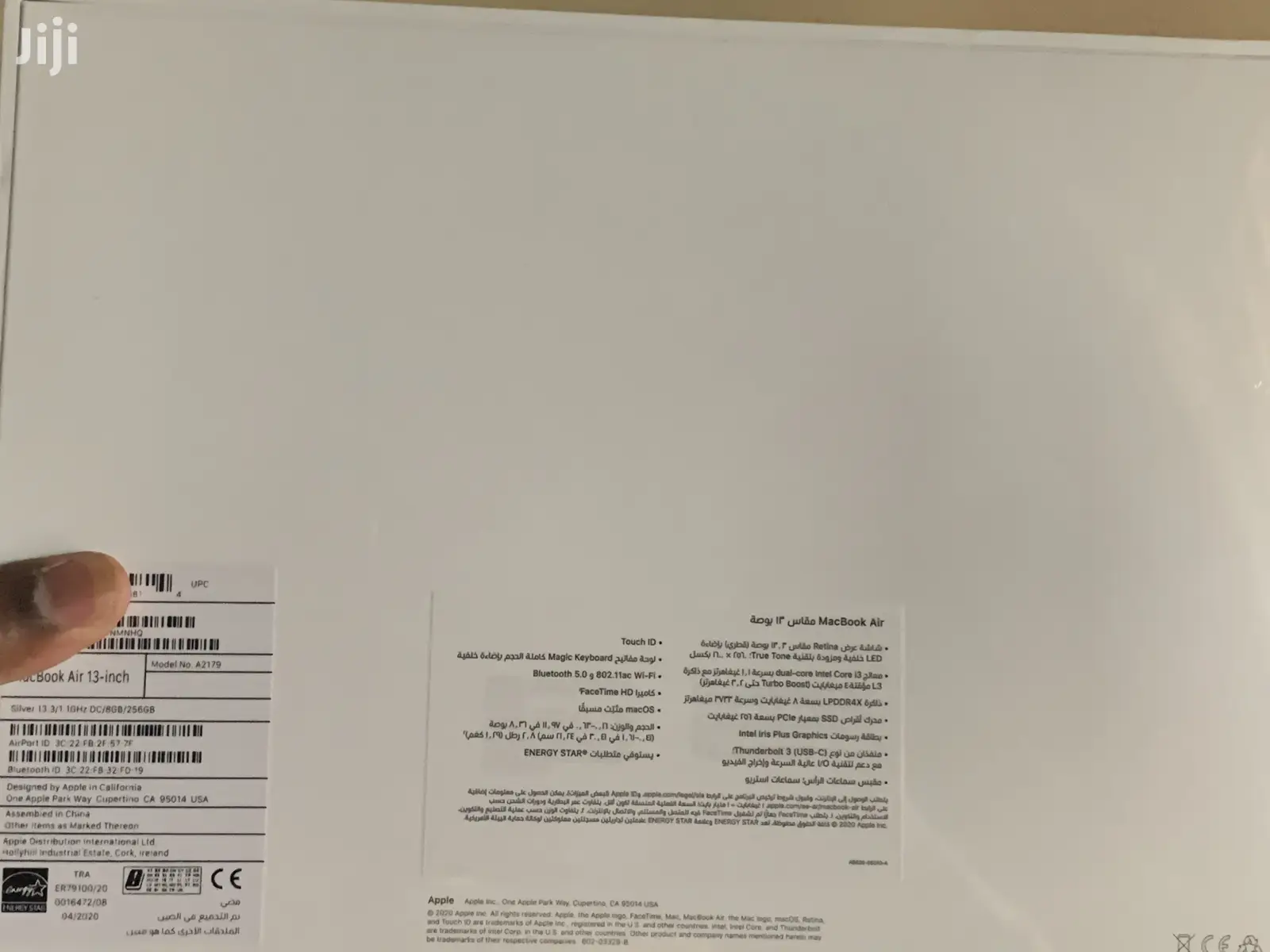 New Laptop Apple MacBook Air 8GB Intel Core i3 SSD 256GB