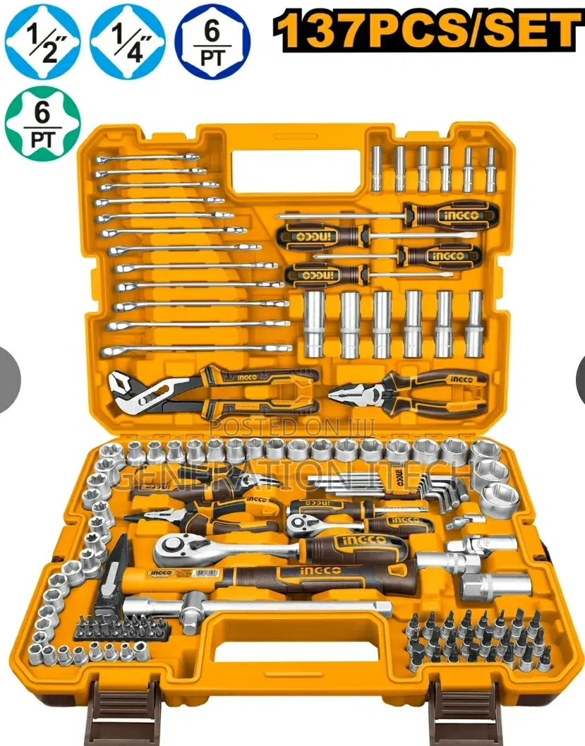 137 PCS Combination Tools Set Hkthp21371 Ingco