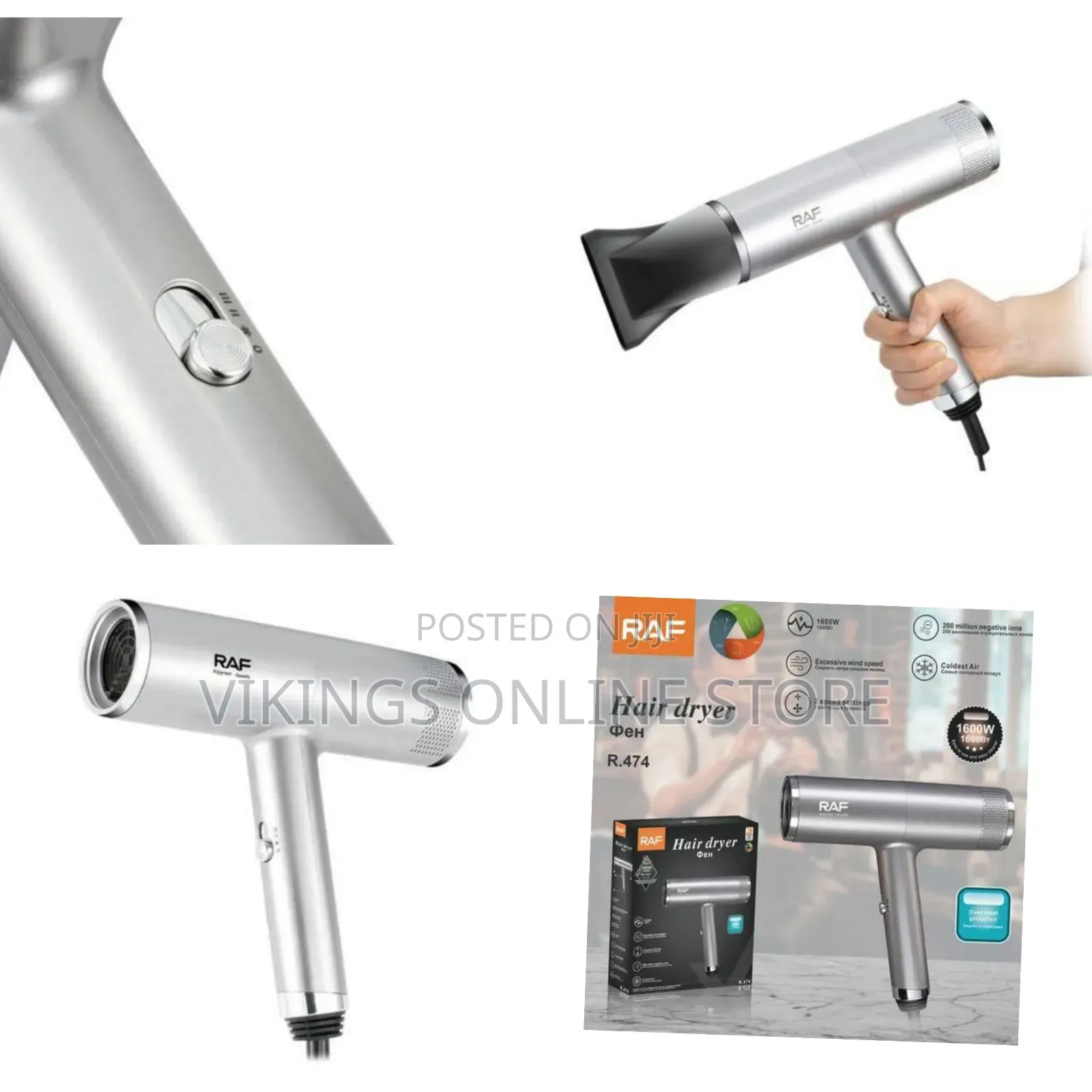 Raf Portable Compact Travel Hair Dryer