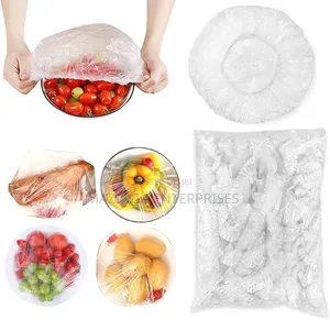 100pcs Reusable Elastic Food Storage Covers Plastic Wrap