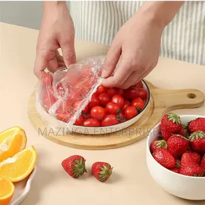 100pcs Reusable Elastic Food Storage Covers Plastic Wrap