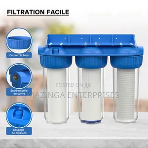 10" a-Class 3-Stage Water Filtration System Designed for Domestic Use.