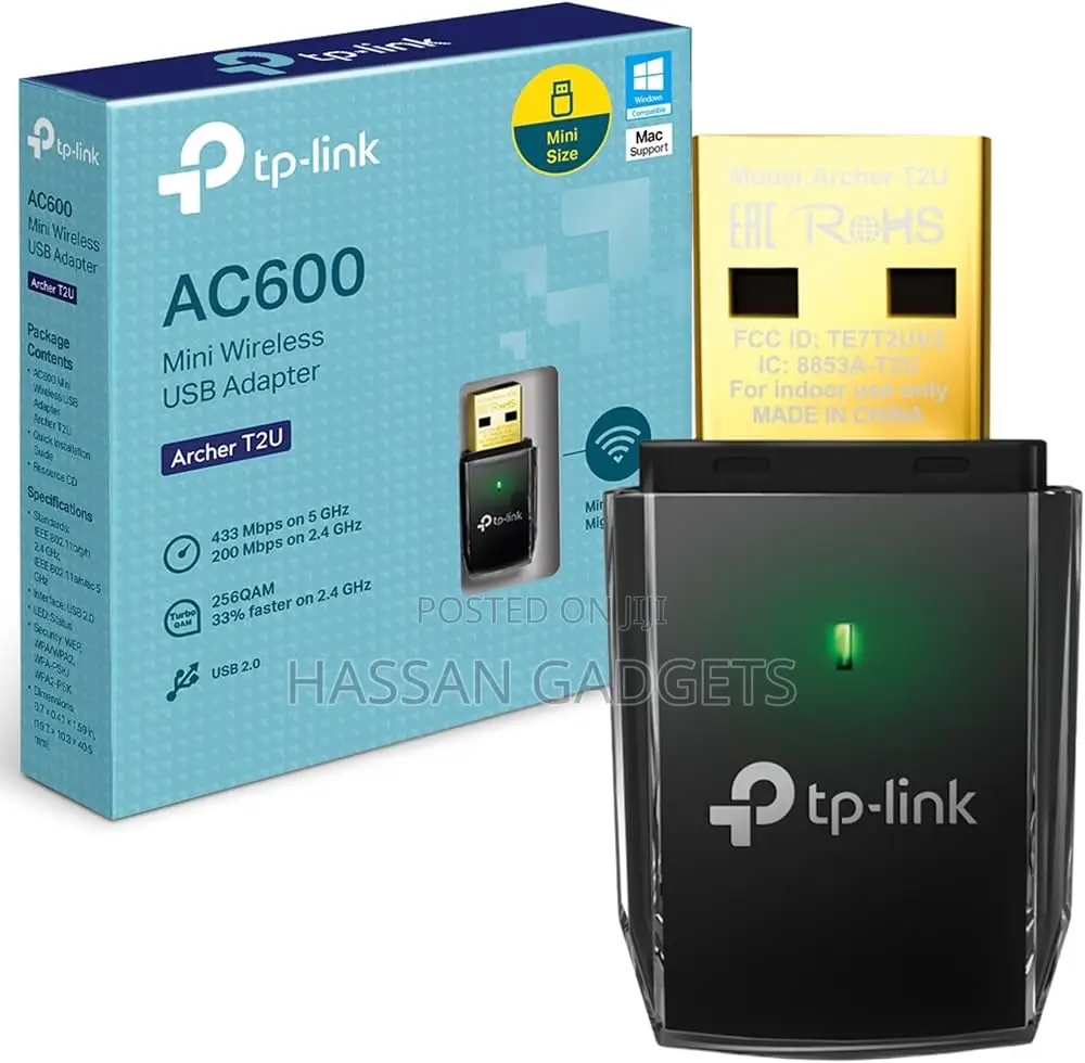 Tp-link Archer T2u 11ac Usb Wifi Adapter - 2.4g/5g Ac600 Wireless