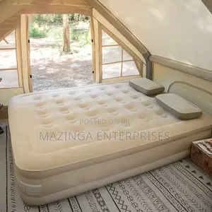 5x6 High Density Inflatable Camping Mattress WTH Builtin Electric Pump