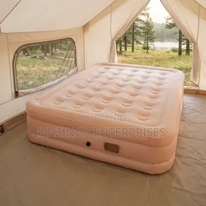 5x6 High Density Inflatable Camping Mattress WTH Builtin Electric Pump