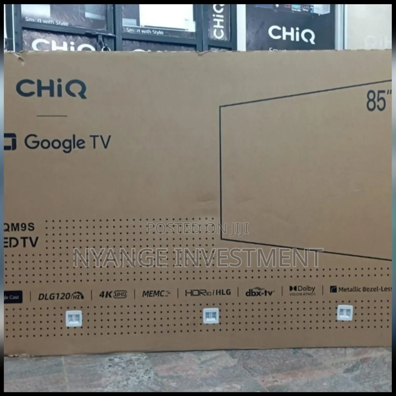 85inches Chiq Smart Tv Set. Google Tv