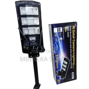 Ai Solar Camera + Lighting 2 in 1/3lens Solar Camera With 450w Panel