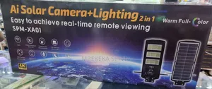 Ai Solar Camera + Lighting 2 in 1/3lens Solar Camera With 450w Panel