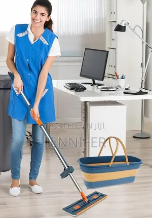 360° Rotating Hands Free Microfiber Flat Floor Mop