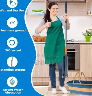 360° Rotating Hands Free Microfiber Flat Floor Mop