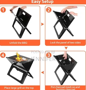 Moclever Foldable Charcoal Grill