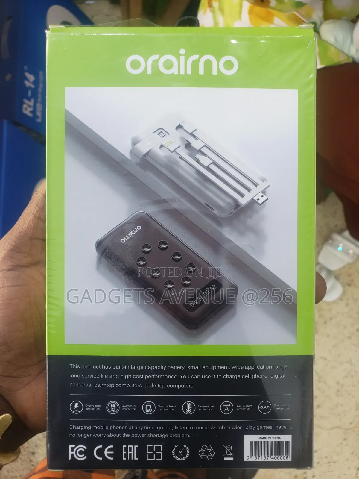 Oraimo Model Or06 10000mah Power Bank.