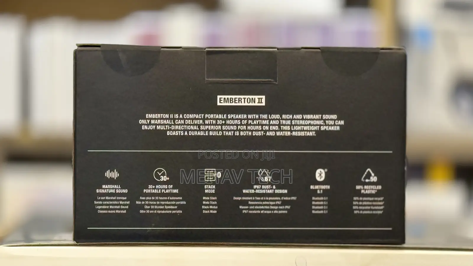 Marshall Emberton 2 Ii Portable Bluetooth Speaker