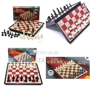 Brains Magnetic Chess Set With Folding Chess Board Educational Toys