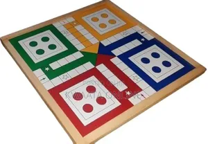 Wood Frame Ludo Board Game Big Size With Coins,Glass Finish(24x24inch)