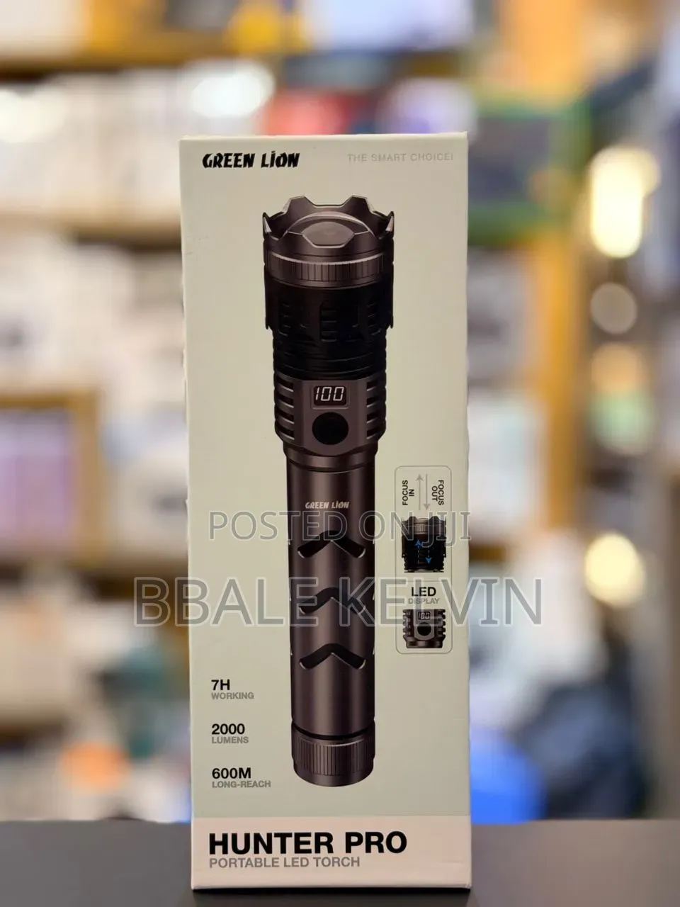 Greenlion Hunter Pro Portable Led Torch 8000mah 2000 Lumens 600m Reach