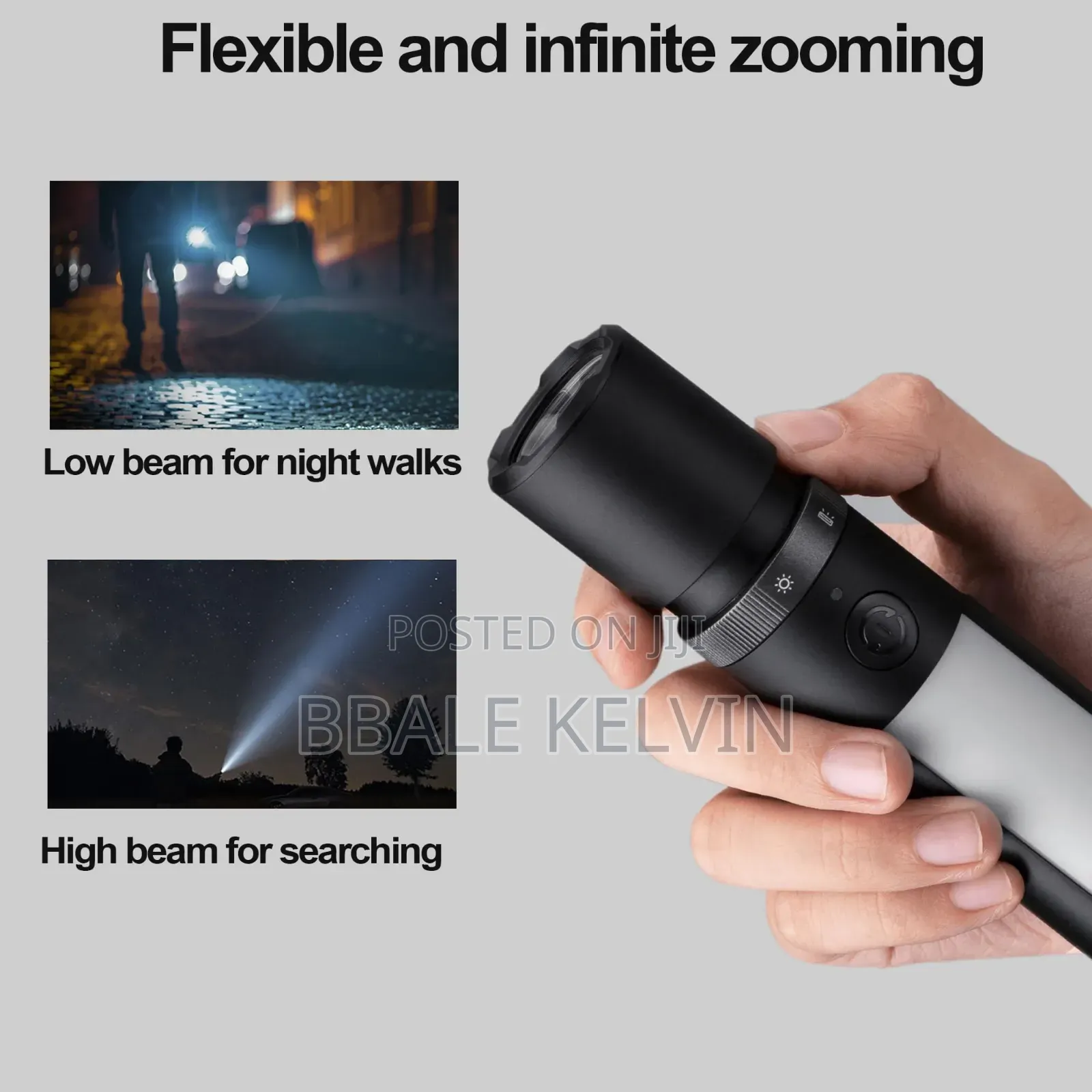 Xiaomi Mi Mijia Multi Function Flashlight Zoomable Ultra Bright Torch