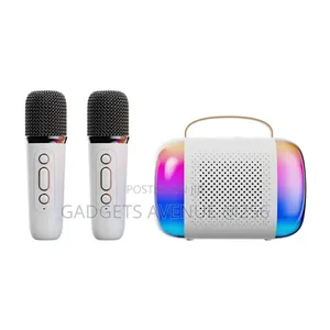 Mini Portable Bluetooth Speaker and Karaoke Machine Set