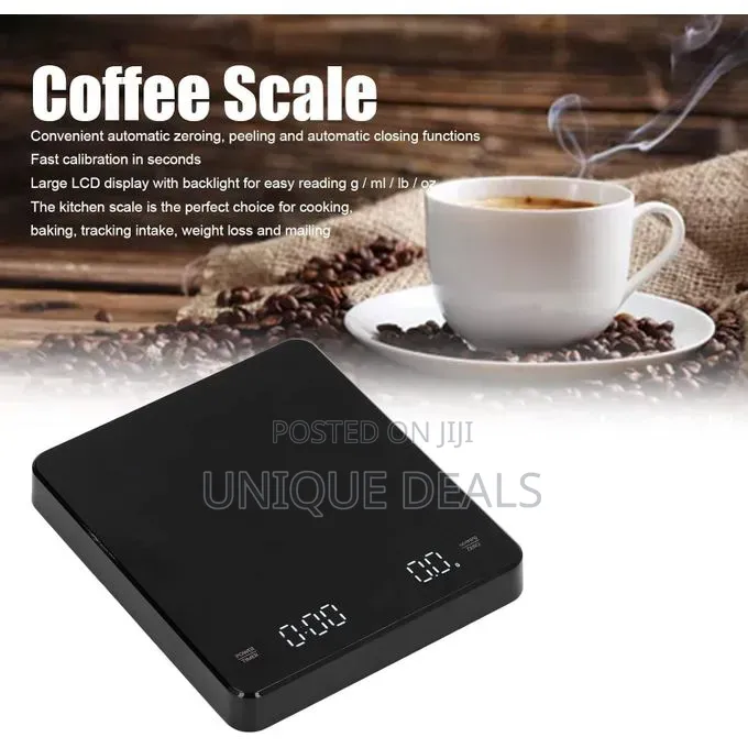 Black Electronic Coffee Scale