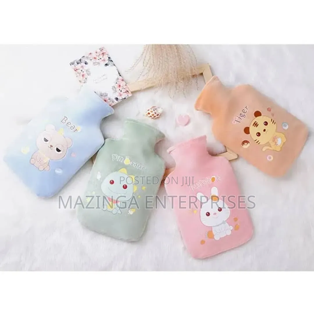 Plush Hot Water Bottle for Menstrual Pain Relief