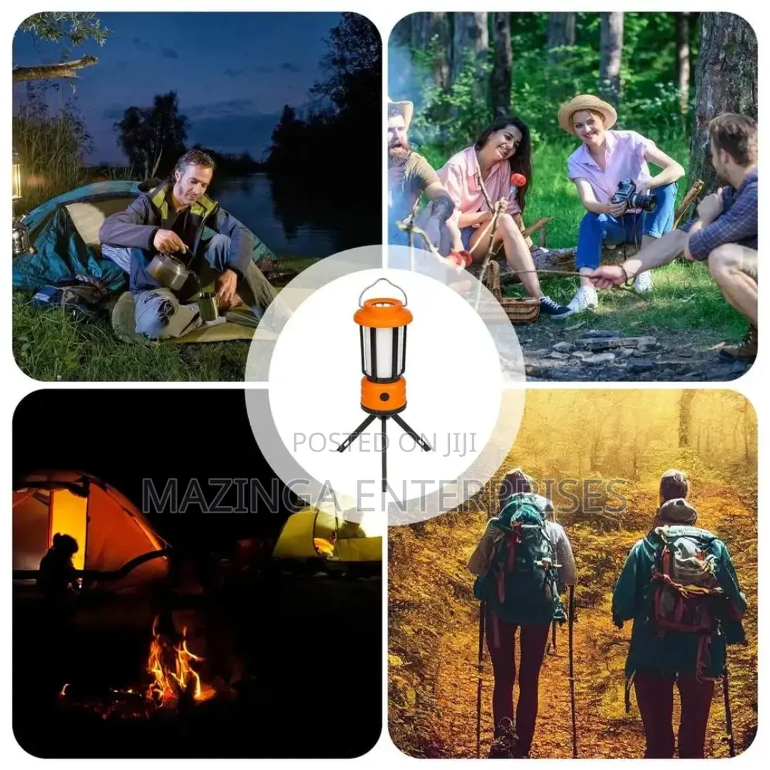 Multifunctional Rechargeable Camping Lantern WTH Built-in Tripod Stand