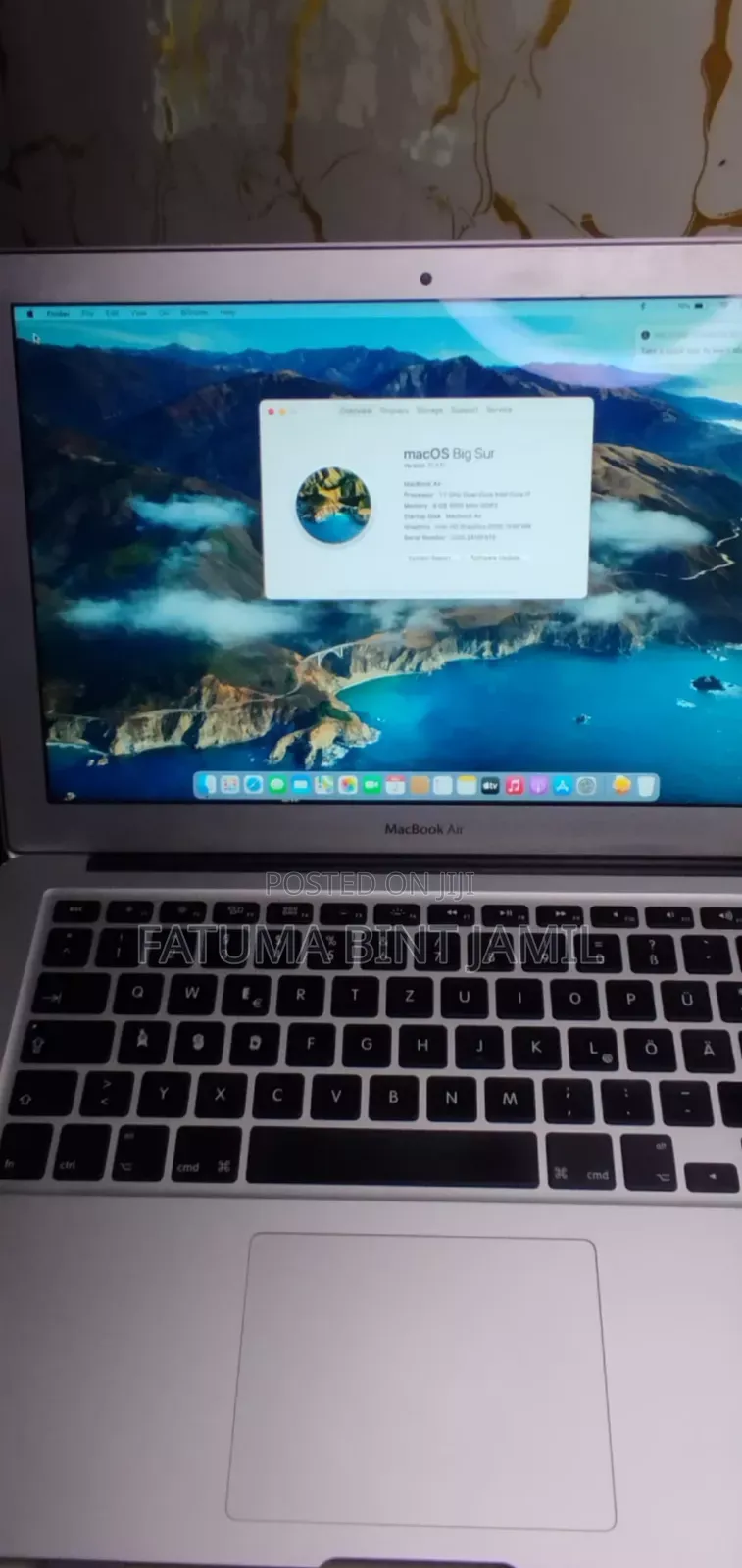 Laptop Apple MacBook Air 8GB Intel Core i7 SSD 256GB