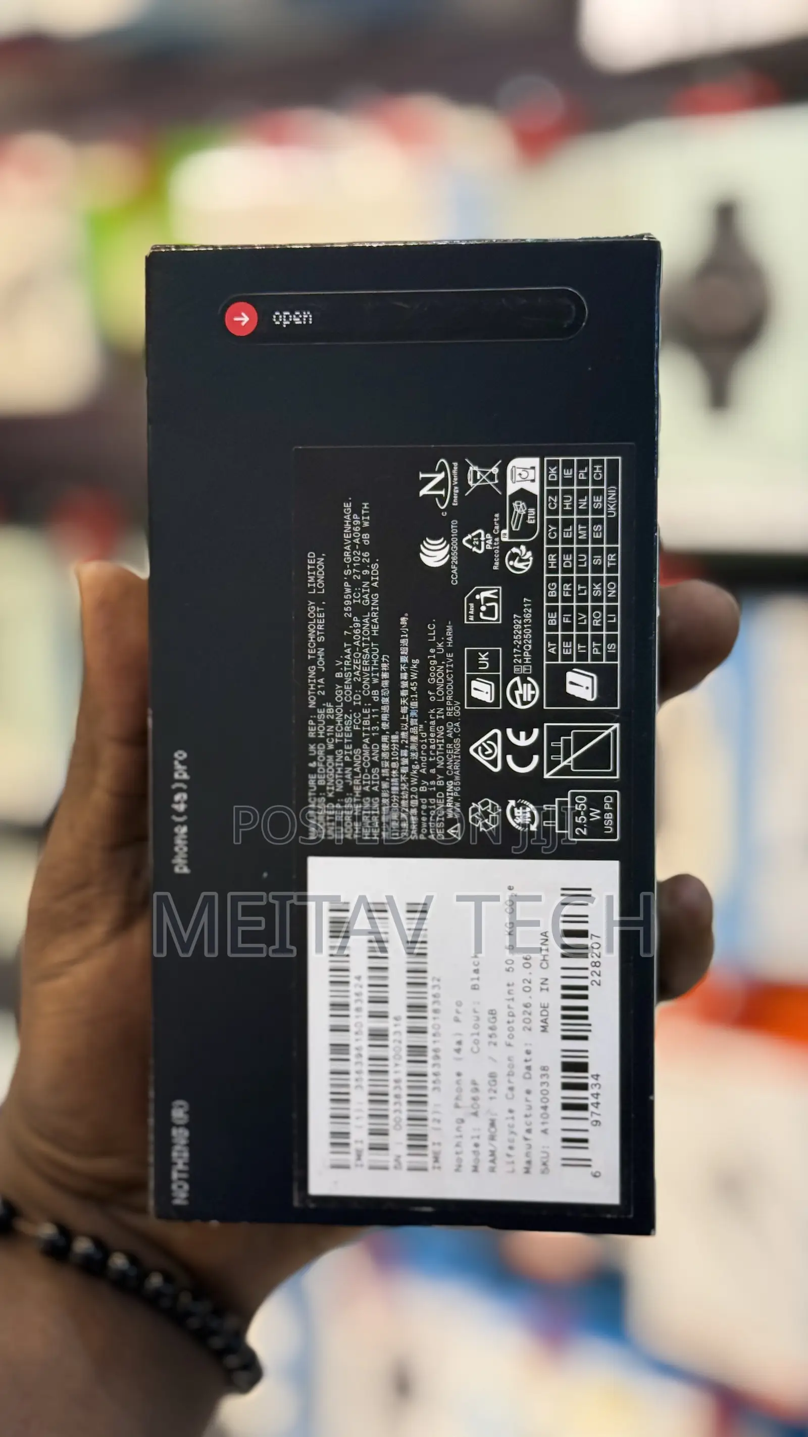 New Nothing Phone 4a Pro 256 GB Black