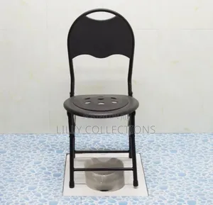 Black Foldable Adult Potty