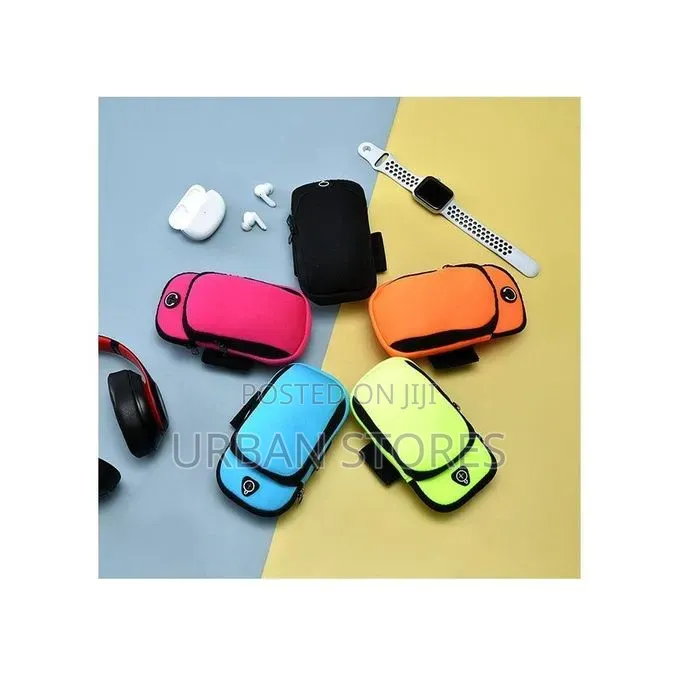 Universal Mobile Phone Jogging Bag Sweat Proof Armband -Multicolour