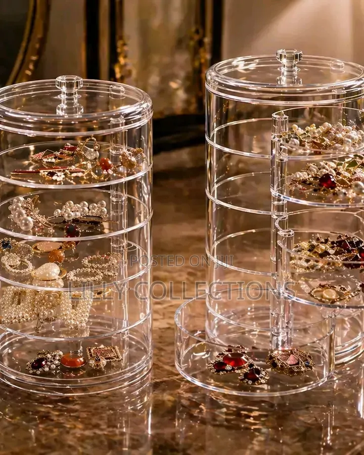5 Layered Transparent Jewelry Boxes