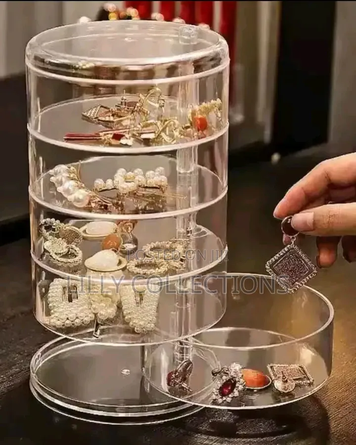 5 Layered Transparent Jewelry Boxes