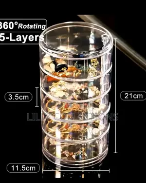 5 Layered Transparent Jewelry Boxes