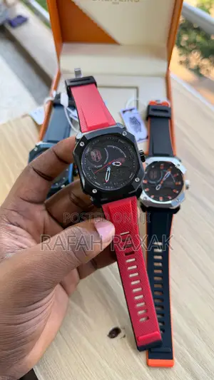 Red Strap Aeroforce Analog-Digital Sports Watch