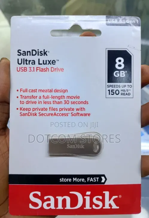 8gb Sandisk Ultra Luxe Usb 3.1 Flash Drive.