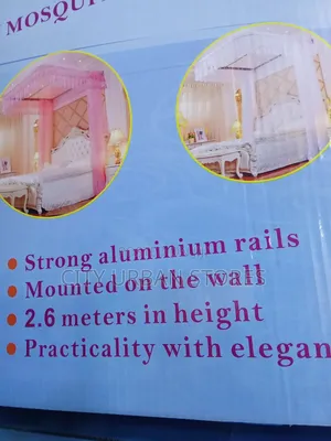 Light Blue Wall Mounted Mosquito Nets