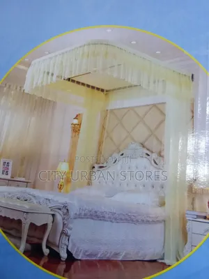Wall Mount Cream Mosquito Nets