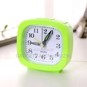 Analog Quartz Alarm Clock, Available in Various Colors Like Blue, Whit